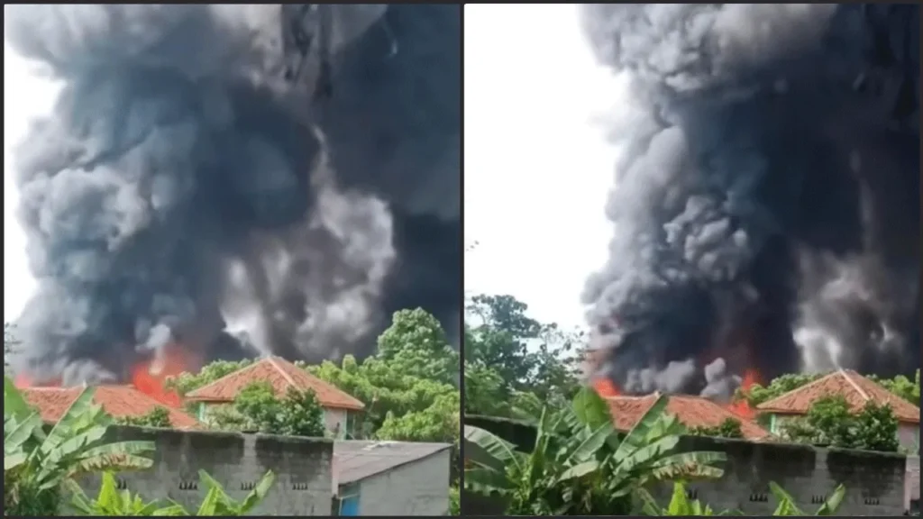 Kiamat di Pabrik Jatake Tangerang: Asap Hitam Membubung Tinggi!